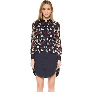 TORY BURCH Guipure Lace Cotton Shirtdress (2)